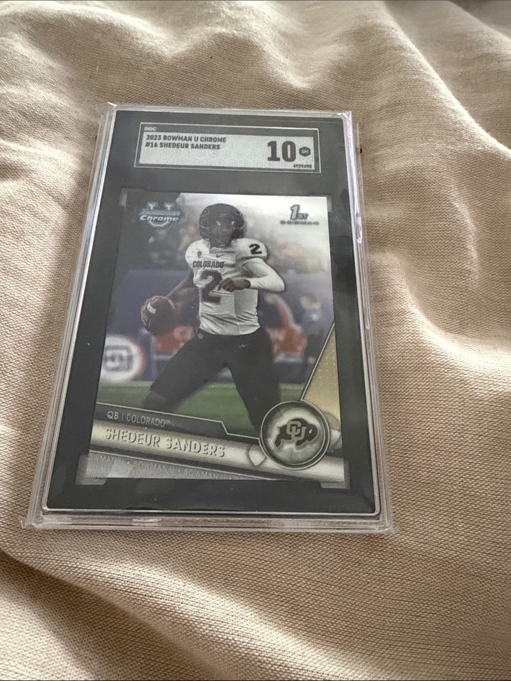 2023 Bowman U Chrome Shedeur Sanders SGC 10